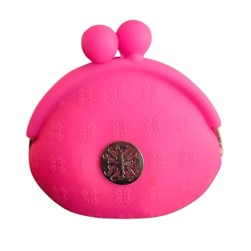Rustic Cuff Pink Kiss-Lock Coin Purse Wallet